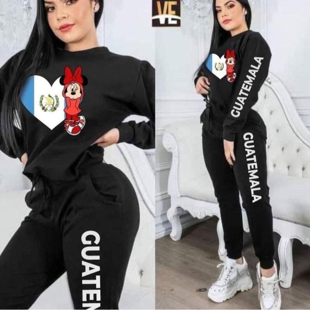 Black Graphic Women's Jumpsuit